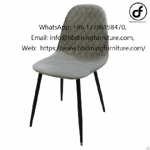 Wooden Leg Upholstered Simple Dining Chair