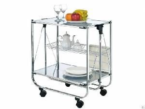 Two Tier Foldable Trolley With Iron Board