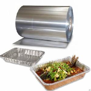 Free Sample Roll 8011 1235 Food Grade Aluminum Foil 9 / 14 / 20 / 24 Micron For Takeaway / Kitchen