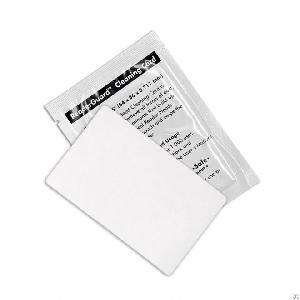 Pre-saturated 99% Isopropyl Alcohol Cr80 Flat Cleaning Card For Atm / Card Reader Cleaning