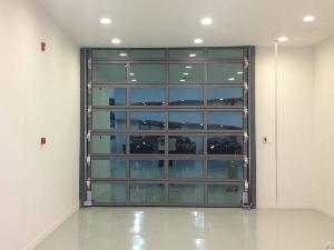 industrial transparent sectional door l310