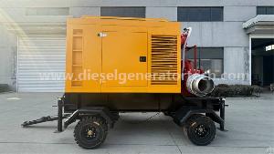 Mobile Trailer Diesel Engine Driven Double Suction Split Case Water Pumps For Emergency Rescue