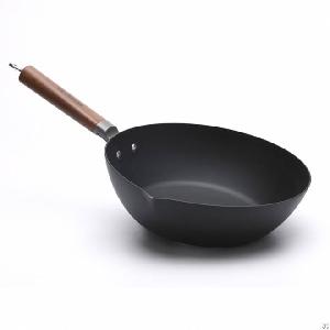 flat bottom wok pan imesh k2803