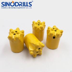 sinodrills rock drilling tapered drill button bit 7 11 12 degree 36mm 38mm