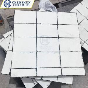 China Chemshun Studded Ceramic Wear Liners As Abrasion Resistant Linings