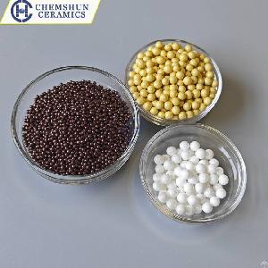 Chinese Ceramic Supplier Chemshun Zirconia Ceramic Media / Bead / Ball With Zro2 78%