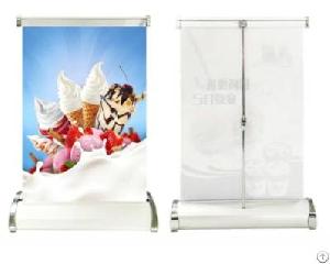 a3 a4 mini desktop roll up banner retractable stand