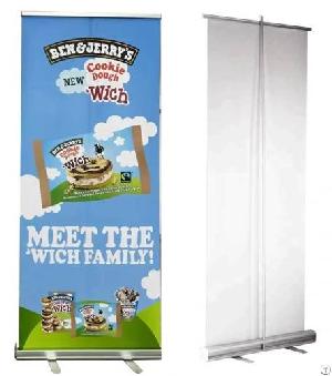 retractable banner aluminum alloy roll up stand trade show
