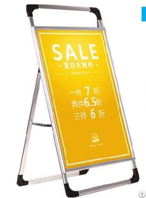 Single-sided Aluminum A-frame Poster Stand Outdoor Pavement Sign