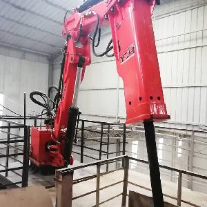 pedestal rock breaker boom system