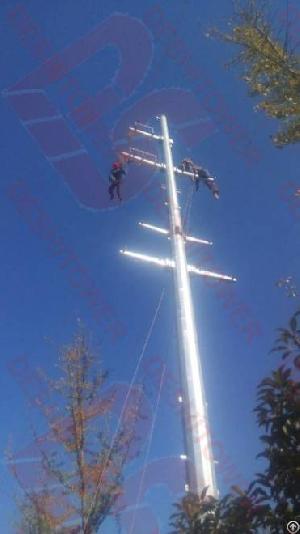 monopole transmission tower