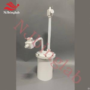 Njbinglab Ptfe Reaction Flask, 5l, Flange Seal, Pressure Resistant, Flat Bottom