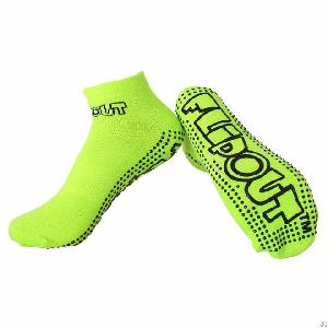 logo non slip trampoline socks