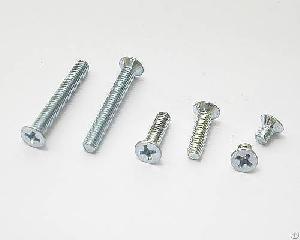 countersunk flat cross round head machine screw