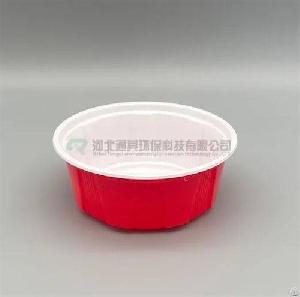 disposable round pp plastic food container