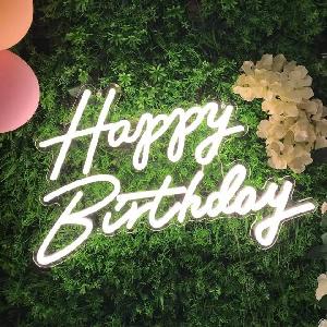 birthday neon sign