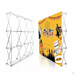tension fabric pop up display stand trade show backdrop