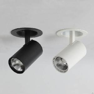 mdl adjustable angle recessed led track light etkl1