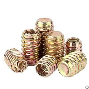 Internal And External Teeth Nut Countersunk Hexagon Socket Furniture Nut Solid Wood Embedded Trapezo
