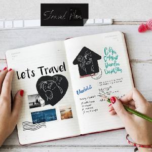 Eagle B680 Removable Sticky Pad Office Stationery Black Star 100 Sheets Memo Pads