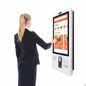 Smart Touch Screen Restaurant Order Kiosk Sdk Qr Pos Payment Terminal Self Service Order Machine