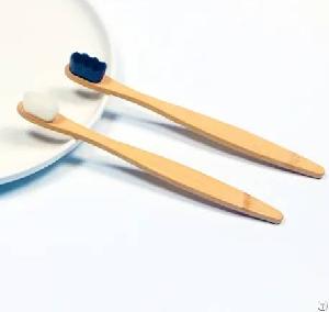 Adult Round Tail Microfiber Bamboo Toothbrush