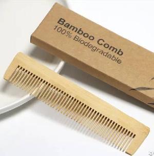 Straight Bamboo Comb