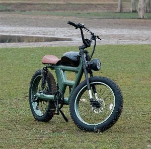 Retro Electric Motorcycle