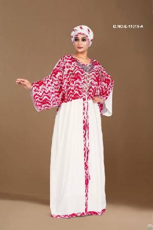 Embroidered Kaftan Style Farasha