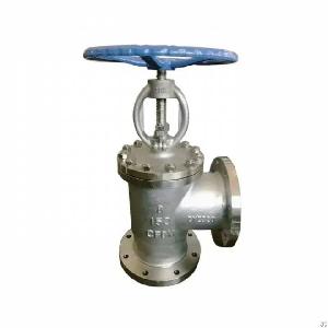 Astm A351 Cf8m Angle Globe Valve, Bs 1873, 8 Inch, Cl150 Lb