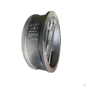 dual plate wafer check valve api 594 duplex 2205 dn600