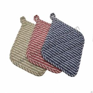Print Stripe Pot Holders