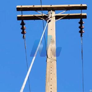 Guy Wire Used For The Power Pole