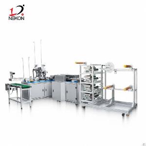 Servo Motor Type Outer Ear-loop Disposable Flat Face Mask Making Machine