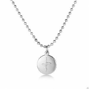Stainless Steel Ecg Couple Pendant Necklace