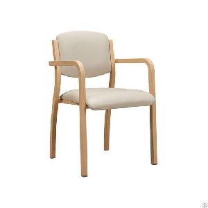 Modern Metal Wood Grain Armchair Yw5803 Yumeya