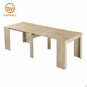 extendable dining table melamine dt 2341
