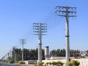 Power Distribution And Transmission Pole