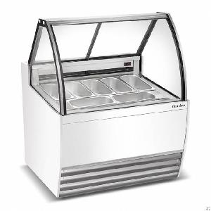 ice cream display freezer