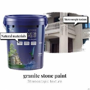 Blue Kingfisher Liquid Granite Paint Is A New Form Of Building Exterior Material