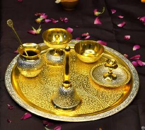 Brass Pooja Thali