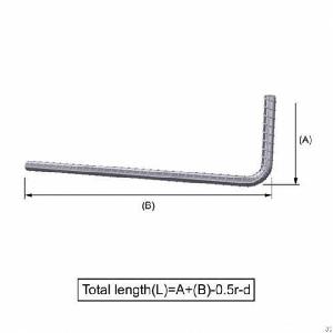 Yb 4262-2011 Standard Straight Cut Rebar Shape Code 11, 12 L Bars