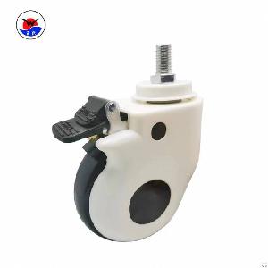 Df-01 Adjustable Central Locking Castor 5inch / 6inch For Hospital Beds