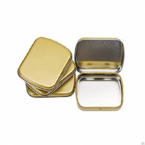 Custom Printing Empty Breath Mint Tin Boxes Candy Pill Chew Gum Tin Case With Hinged Lid