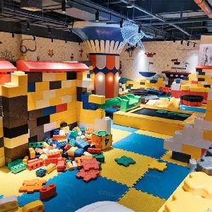 Indoor Children Playground Software Game Area Epp Building Blocks