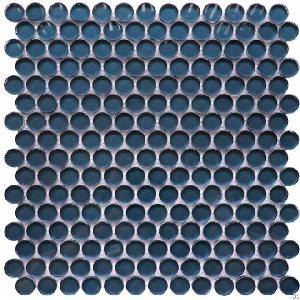 Circle Round Cold Spray Glass Tile