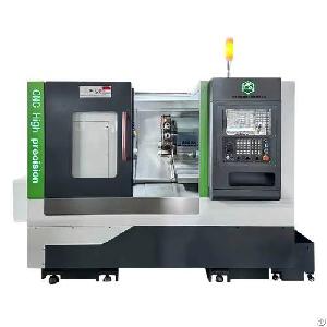 ck52pt power turret tailstock cnc slant bed lathe