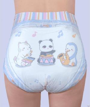 soft breathable samples printed adult diaper abdl disposable