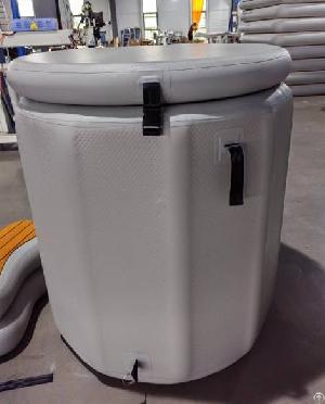 portable round inflatable ice bath plunge tubs