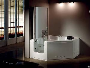 Indoor Free-standing Hydrotherapy Spa Walk-in Acrylic Hot Tub
